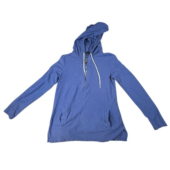 Tommy Hilfiger Women Blue Zip Up Hoodie Small EUC Logo Fast Shipping Smoke Free - Picture 1 of 4